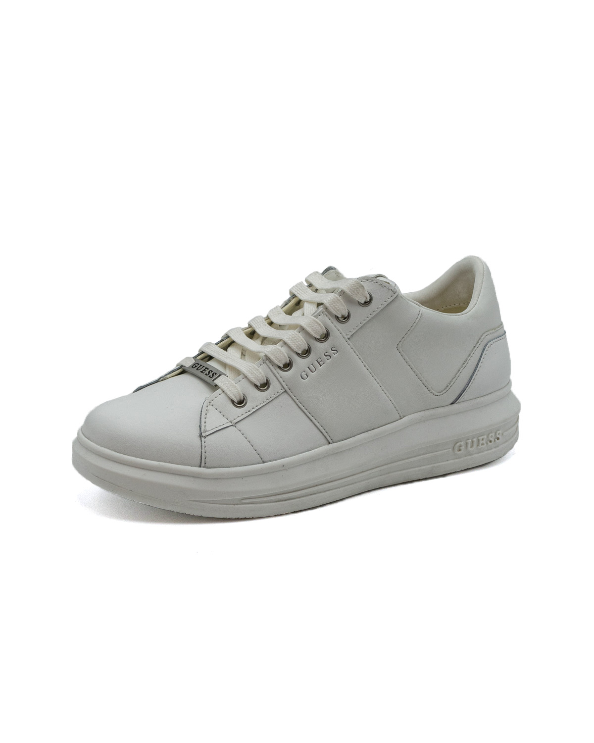 (image for) Sneakers Guess uomo Vibo in pelle con nome brand laterale