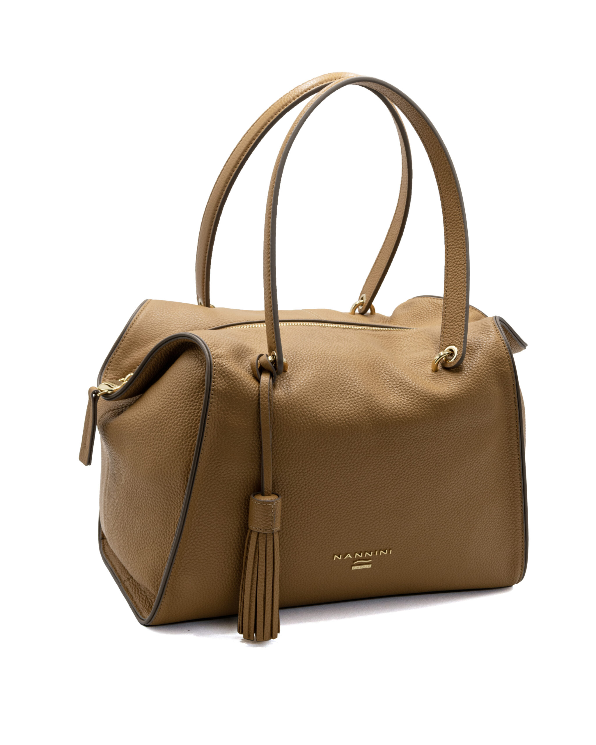 (image for) Borsa a spalla Nannini Blake marrone doppio manico