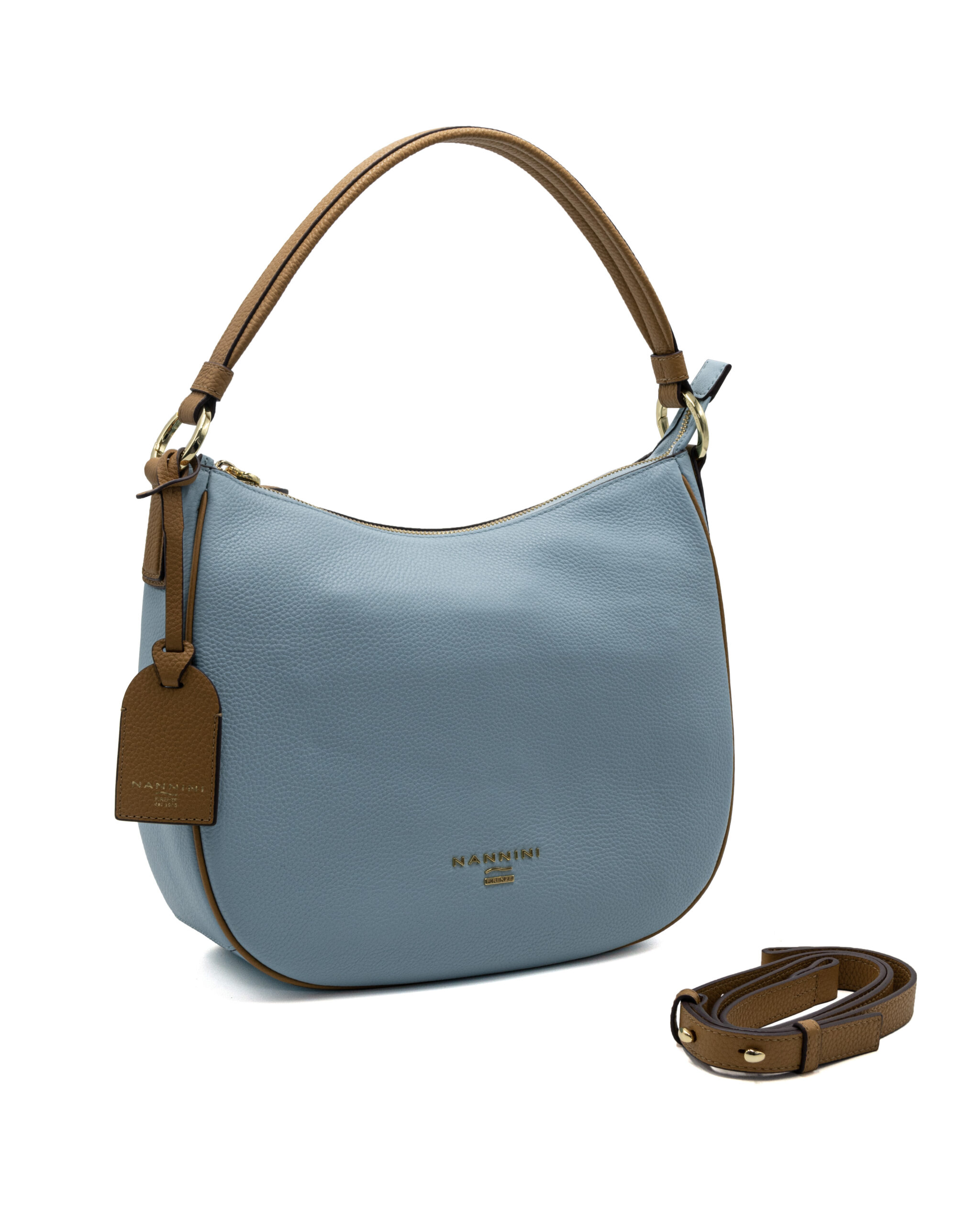 (image for) Borsa a spalla Nannini Carnival celeste con tracolla