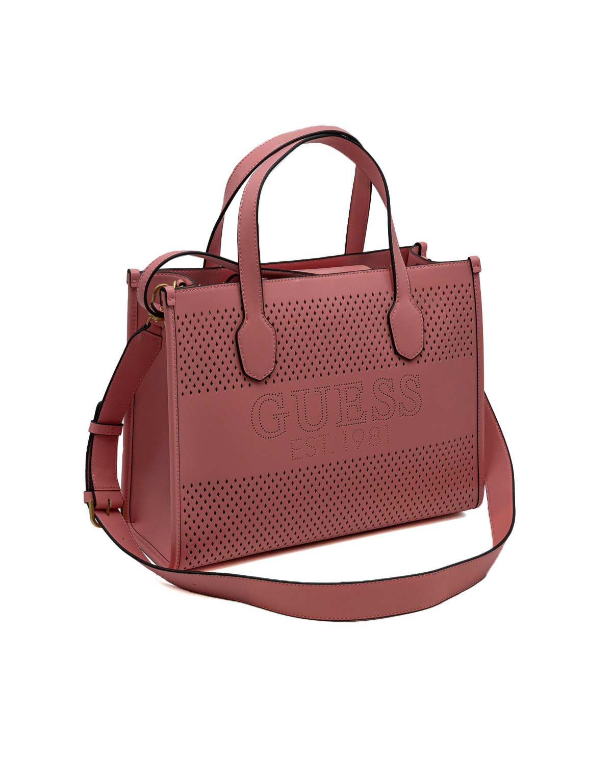 (image for) Borsa a mano Guess Katey traforata con tracolla