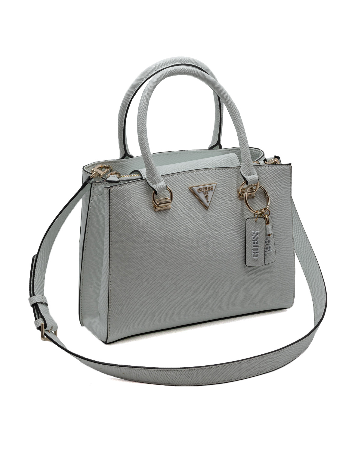 (image for) Borsa a mano Guess Noelle saffiano con tracolla