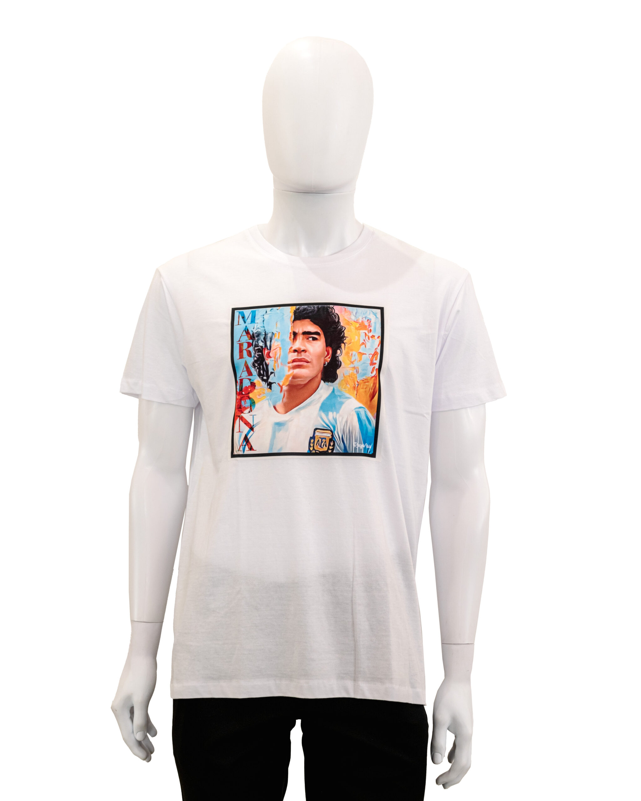 (image for) T-shirt Recycle Idols con stampa Maradona