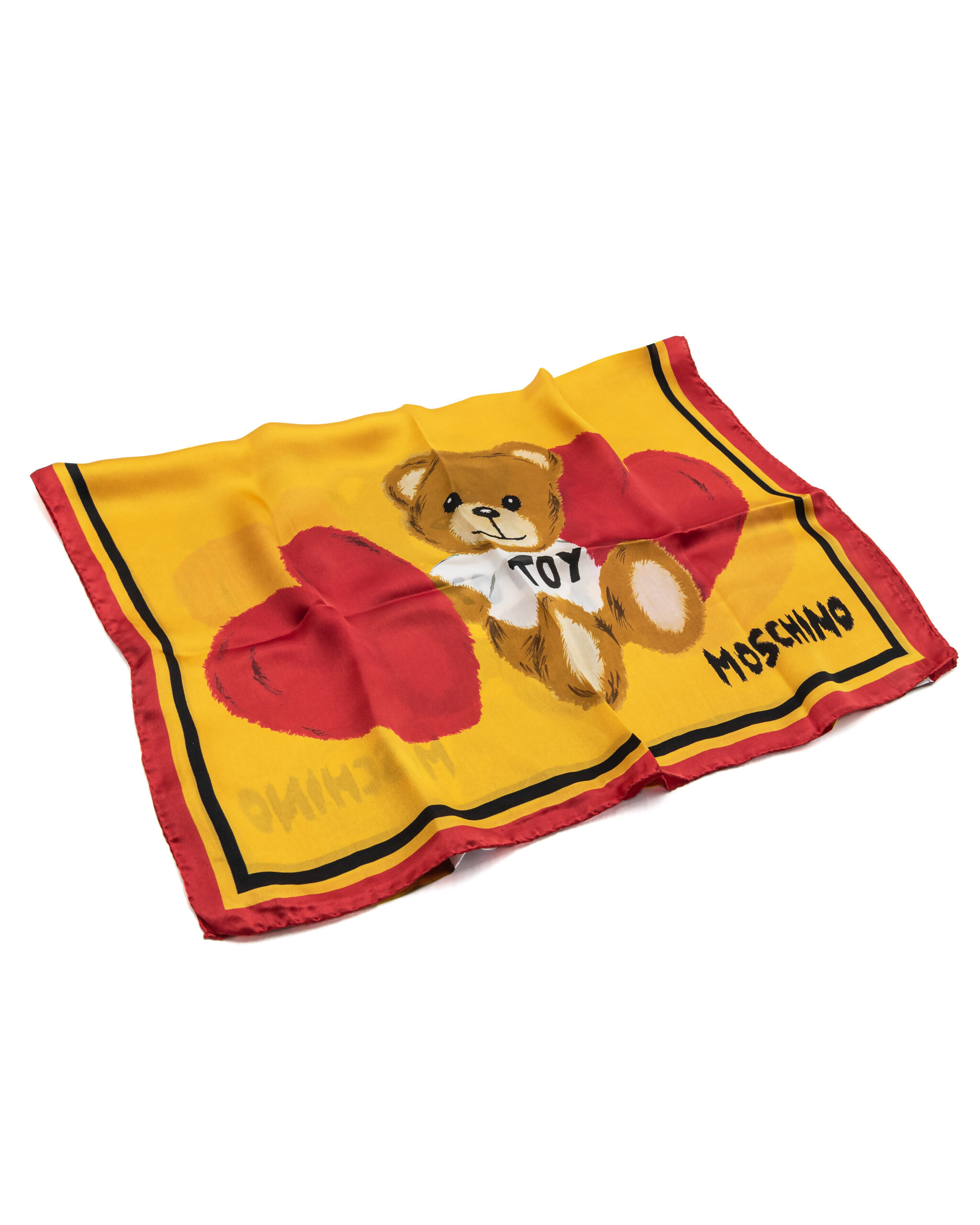 (image for) Foulard Love Moschino in seta Lovely Teddy Bear