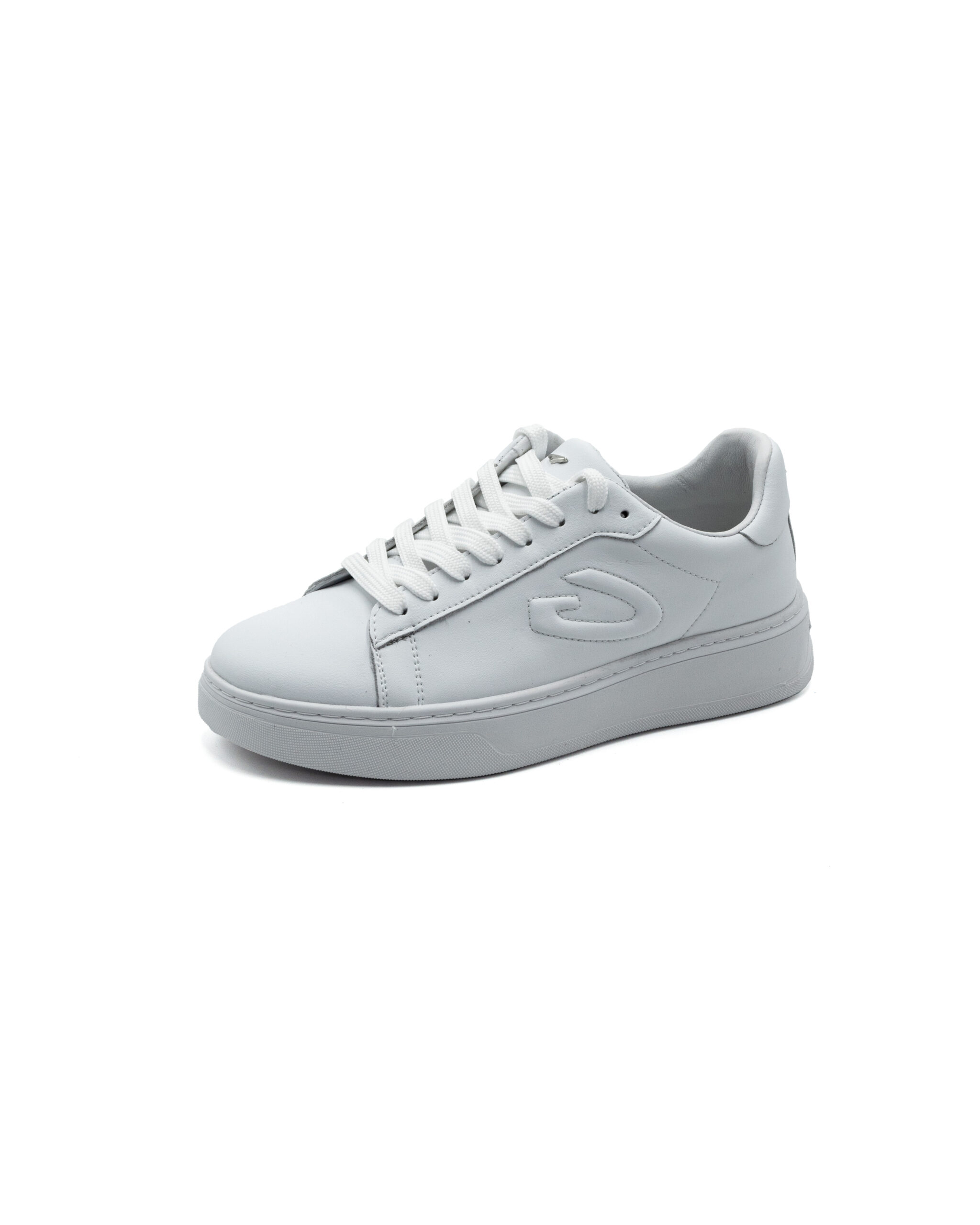 Sneakers Guardiani New Era in pelle bianca liscia con logo sur ton laterale (image for) Sneakers Guardiani New Era in pelle bianca liscia con logo sur ton laterale