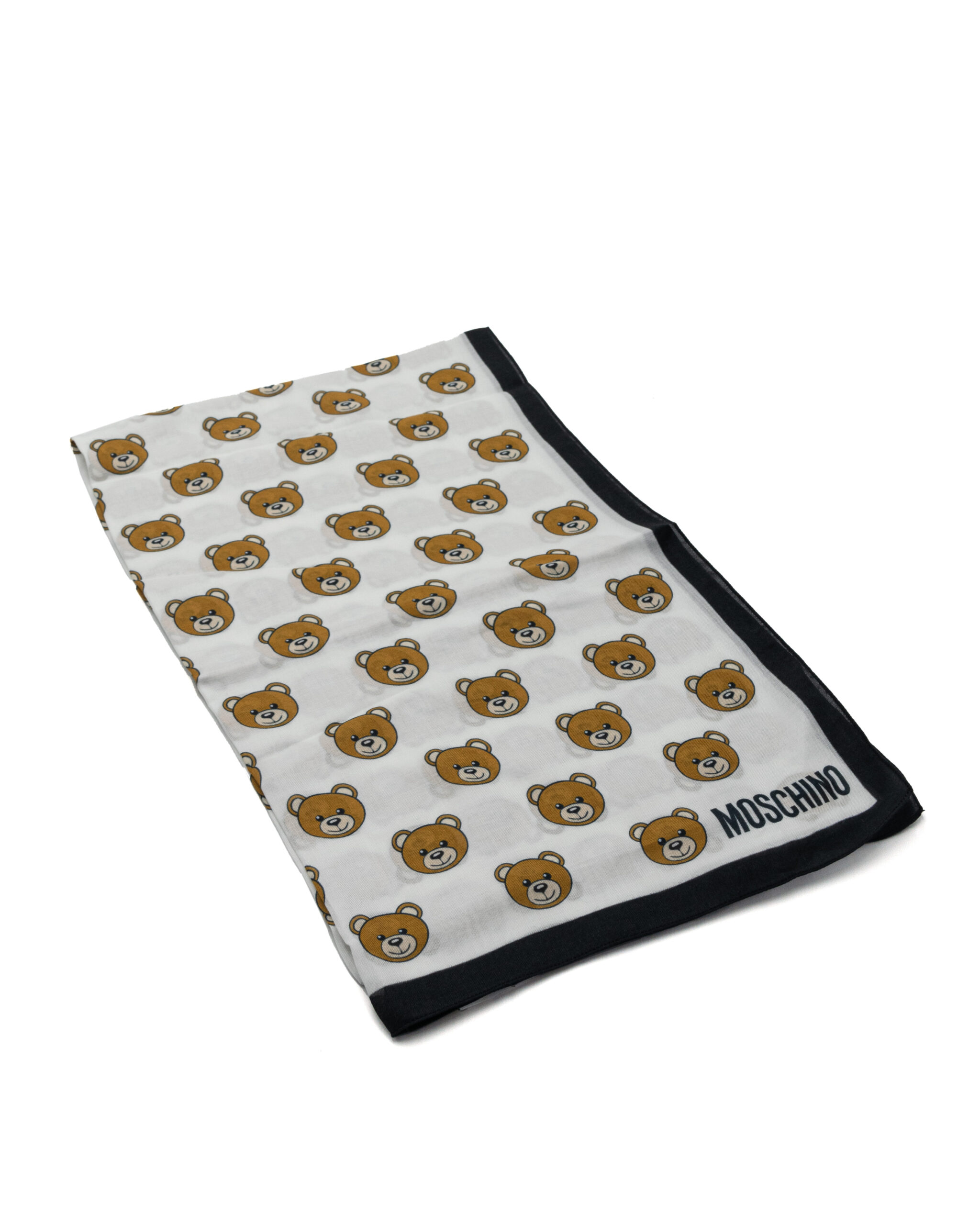 (image for) Foulard Love Moschino in seta all over Teddy Bear