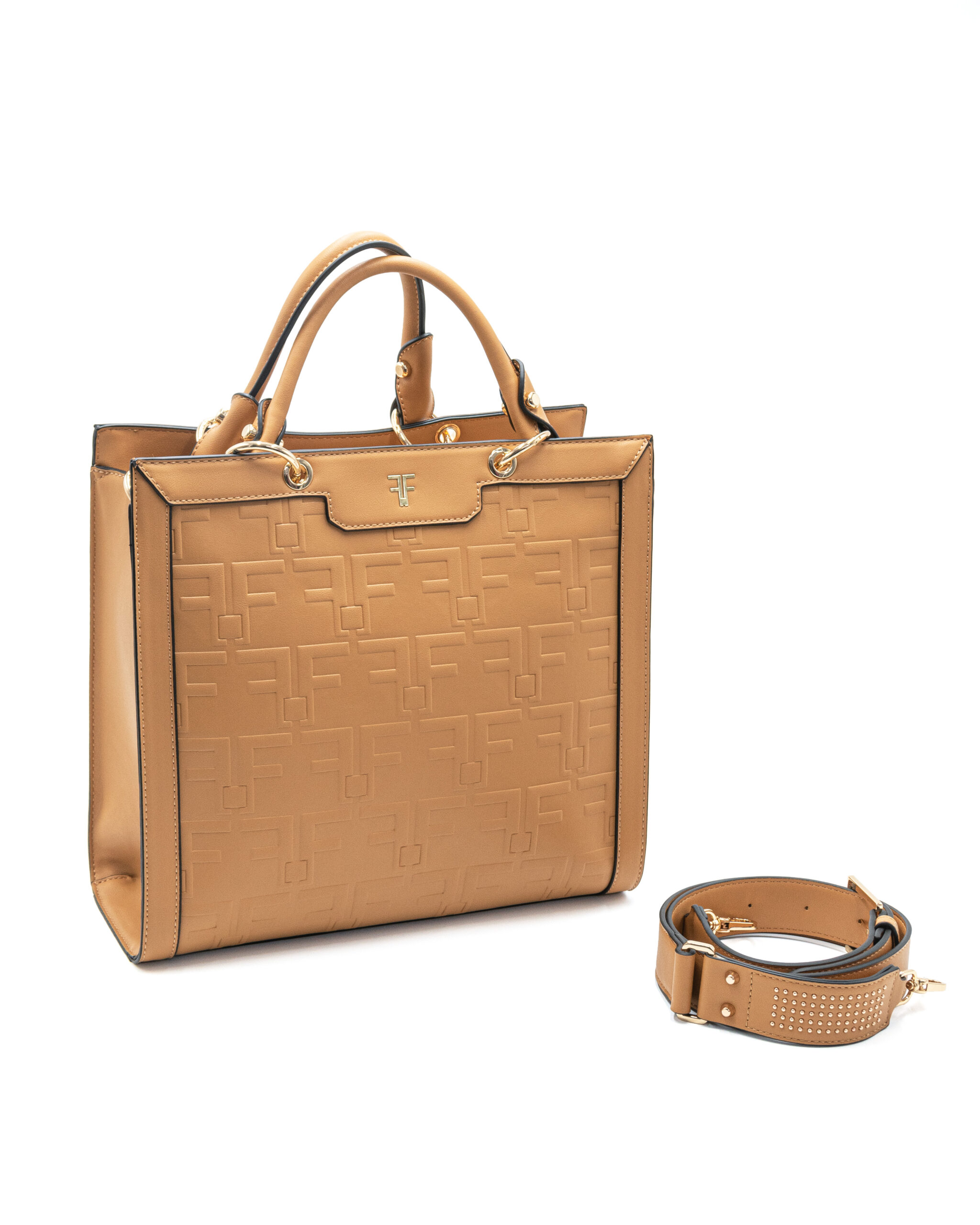 (image for) Borsa Fracomina modello tote grande in eco pelle logata