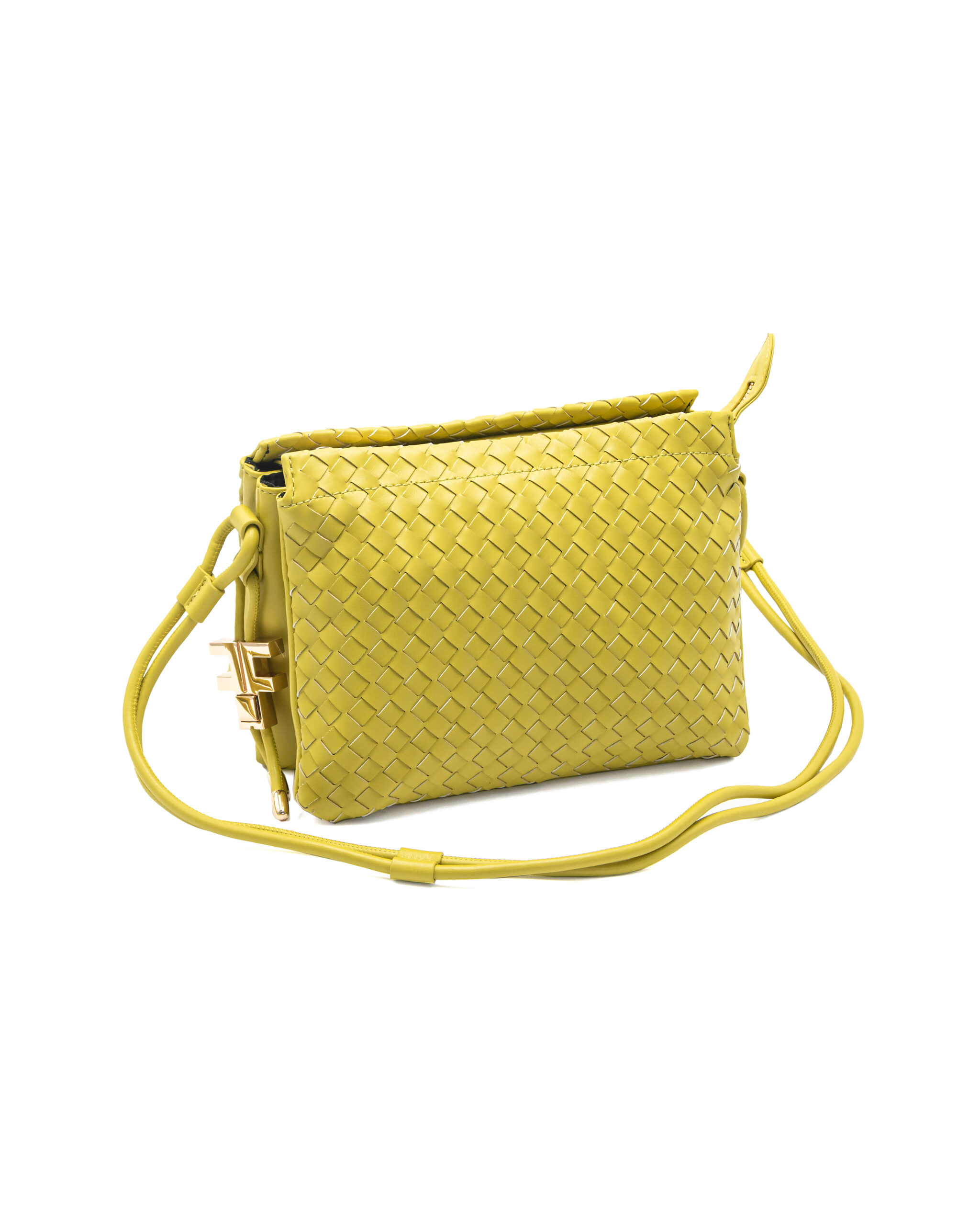 (image for) Borsa a tracolla Fracomina 3 tasche in eco pelle intrecciata