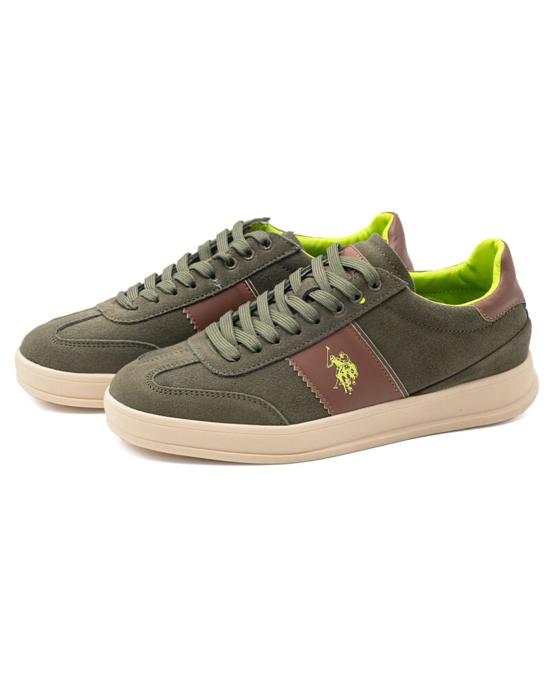 Sneakers uomo U.s. Polo Campy verde militare - immagine 4