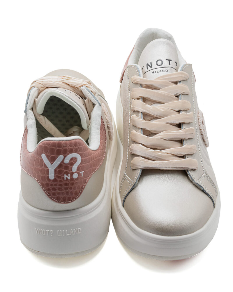 Sneakers Ynot con logo circolare 3d laterale - immagine 3
