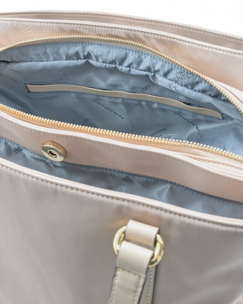 Borsa shopper Nannini Firenze Liberty nylon e pelle - immagine 4