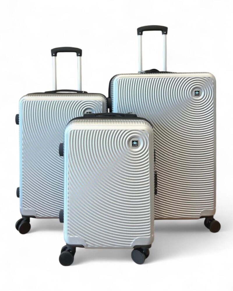 Set Valigie 3 pezzi Linea Panama grigio