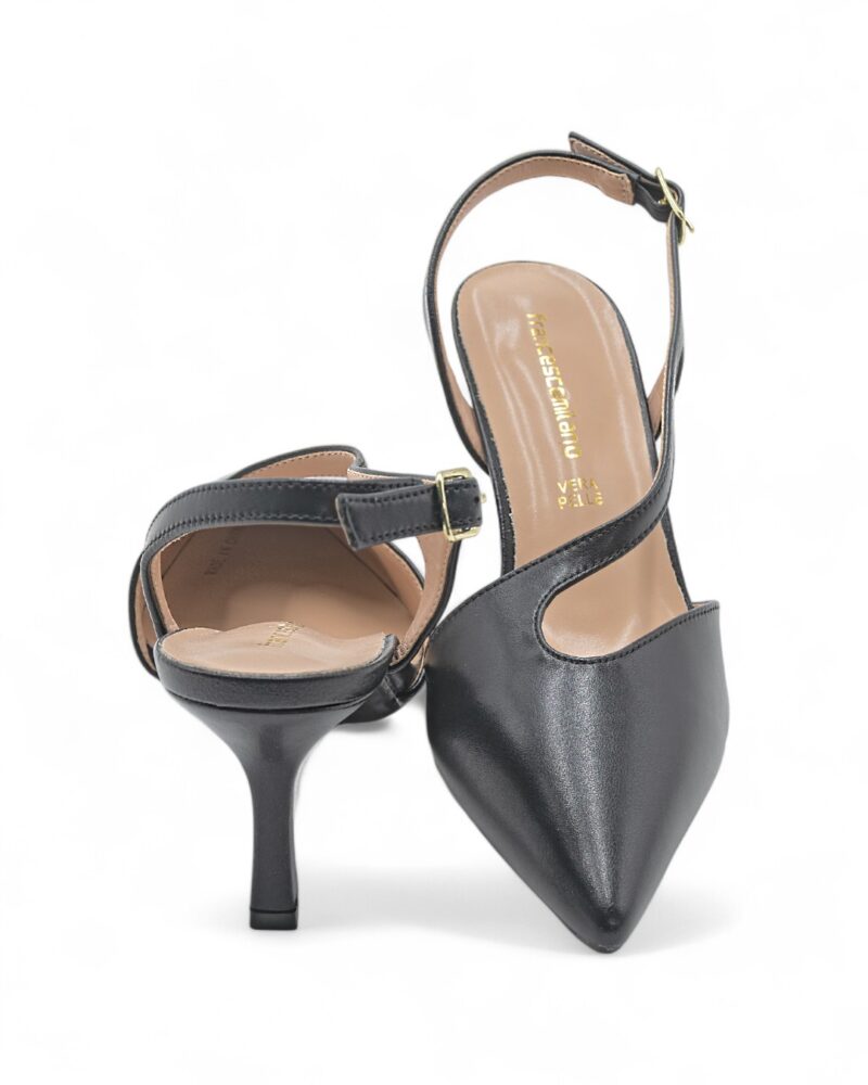 Décolleté Francesco Milano slingback dettaglio ondulato - immagine 3