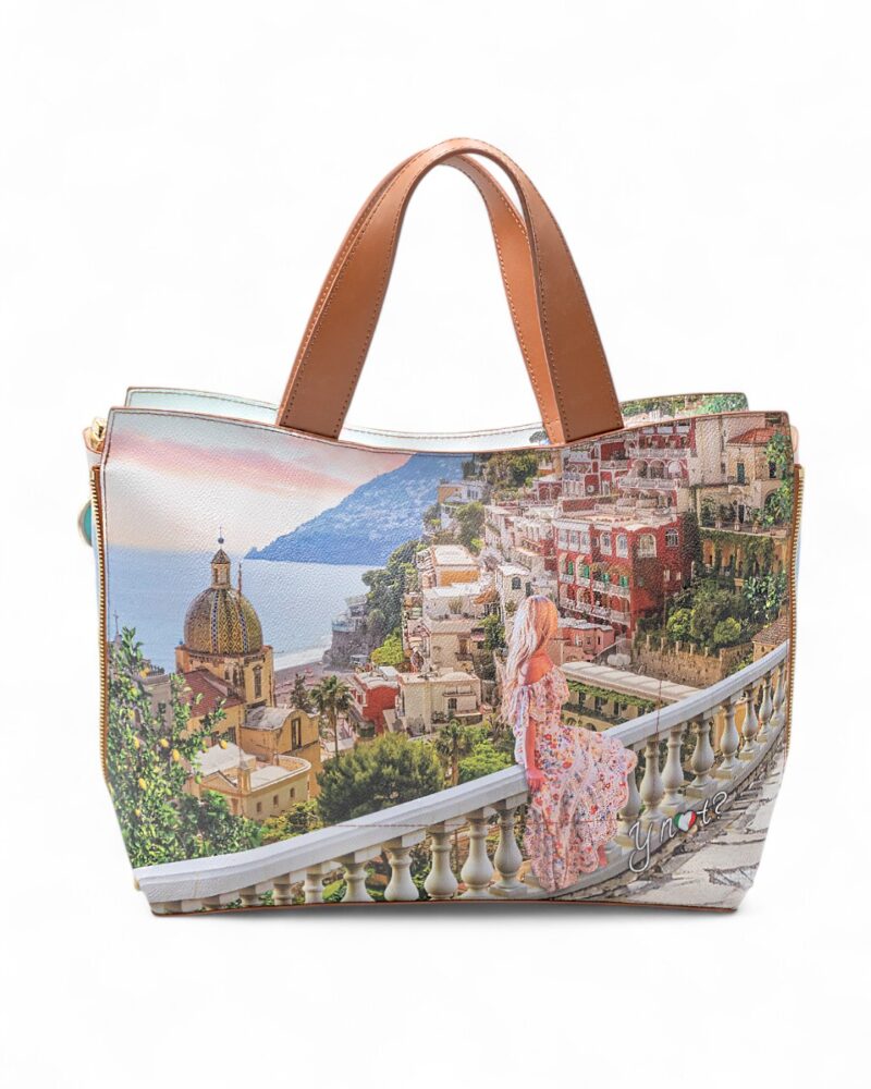 Borsa Ynot Tote Large Yes Bag Stampa Città - immagine 2