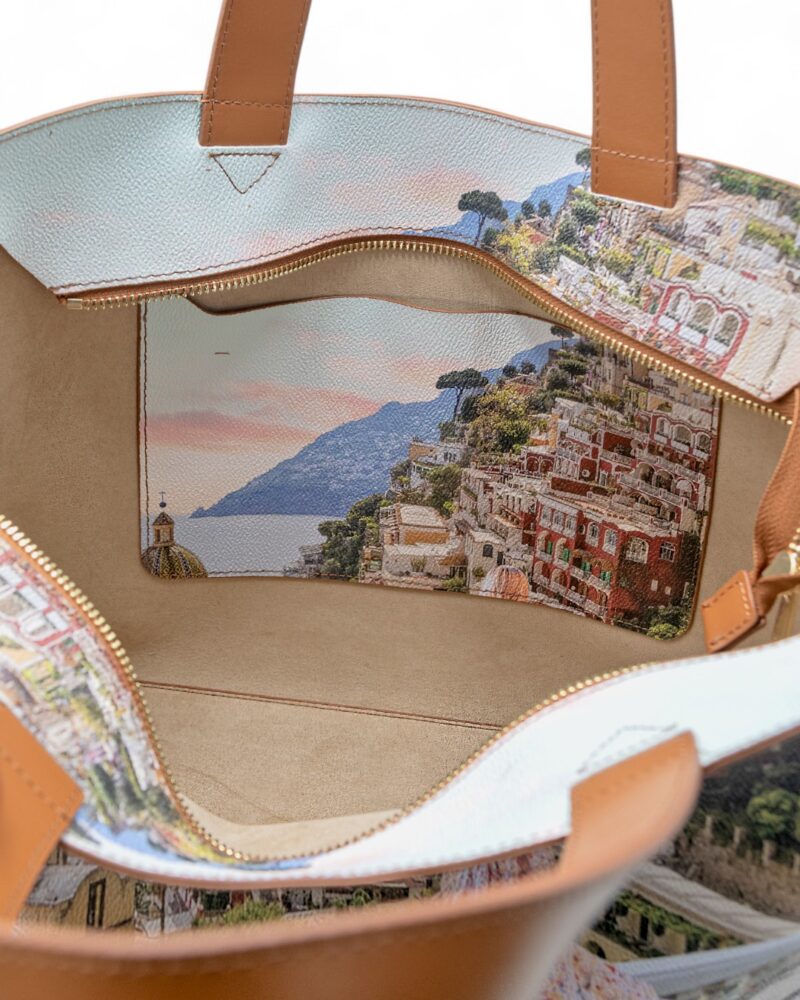 Borsa Ynot Tote Large Yes Bag Stampa Città - immagine 3