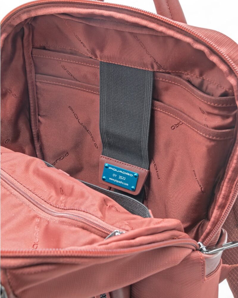 Zaino Piquadro Porta pc 13,3 in Pelle e Tessuto Wallaby - immagine 3