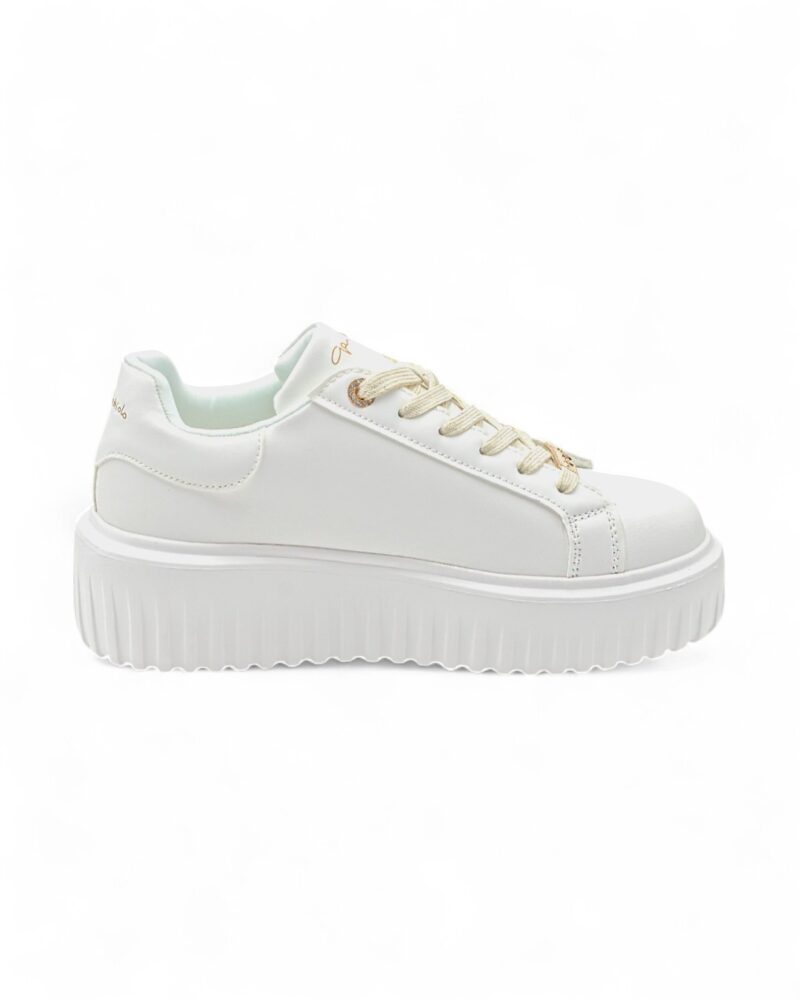 Sneakers platform Gai Mattiolo Love to love con dettagli dorati - immagine 2
