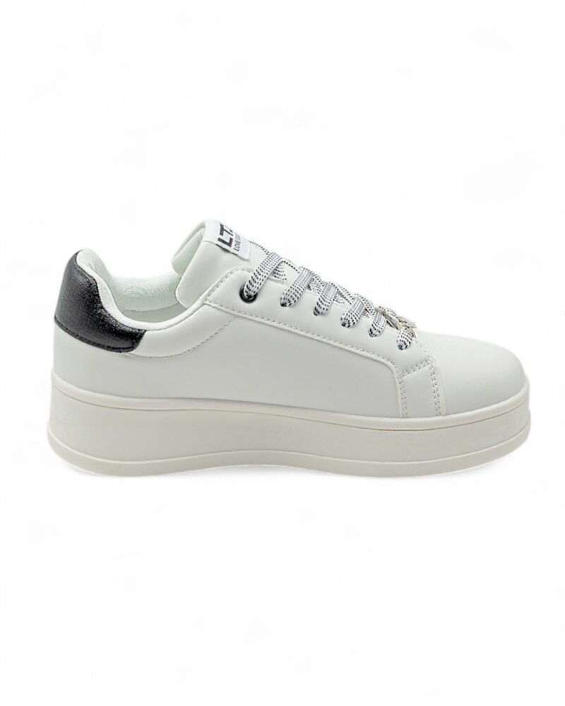 Sneakers platform Gai Mattiolo Love to love scritta logo contrasto colore - immagine 2